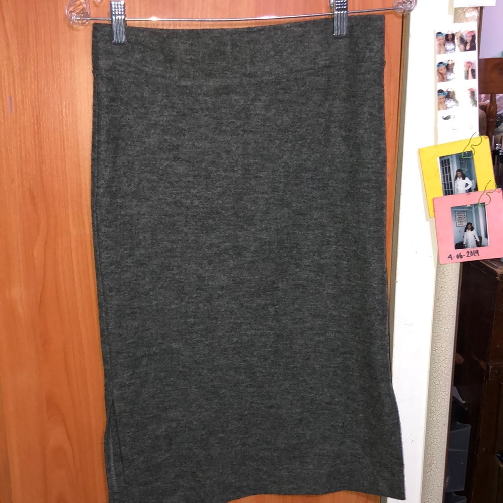 Wool gray skirt